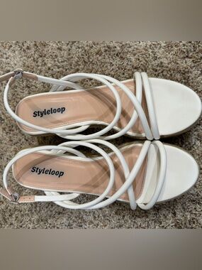 White Strappy Women's Sandals